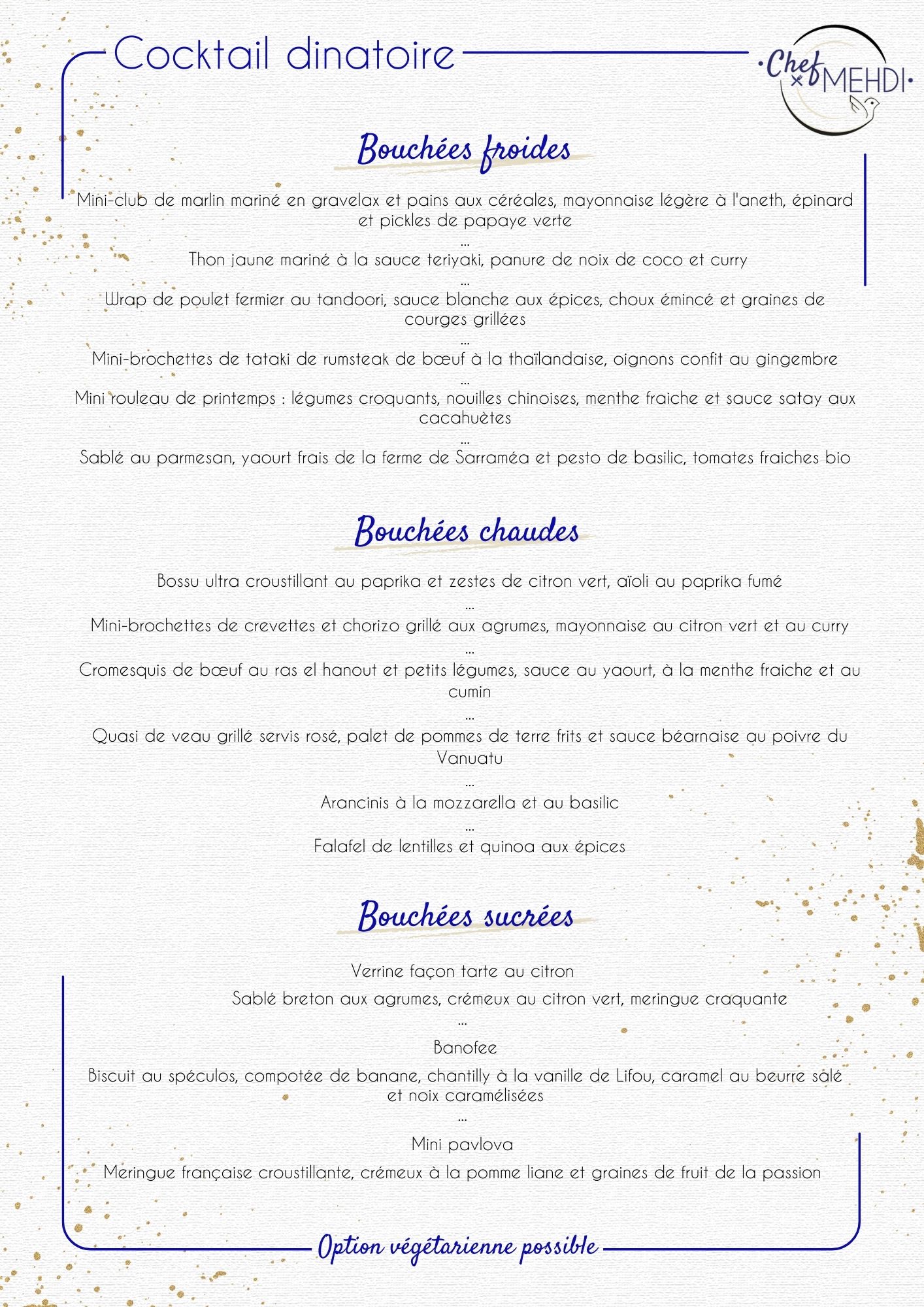 image du menu cocktail dinatoire